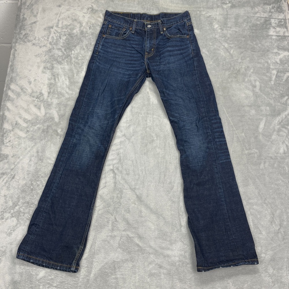 Levi's Jeans Mens 30x32 Blue Denim 527 Dark Wash Slim Bootcut Leg Streetwear